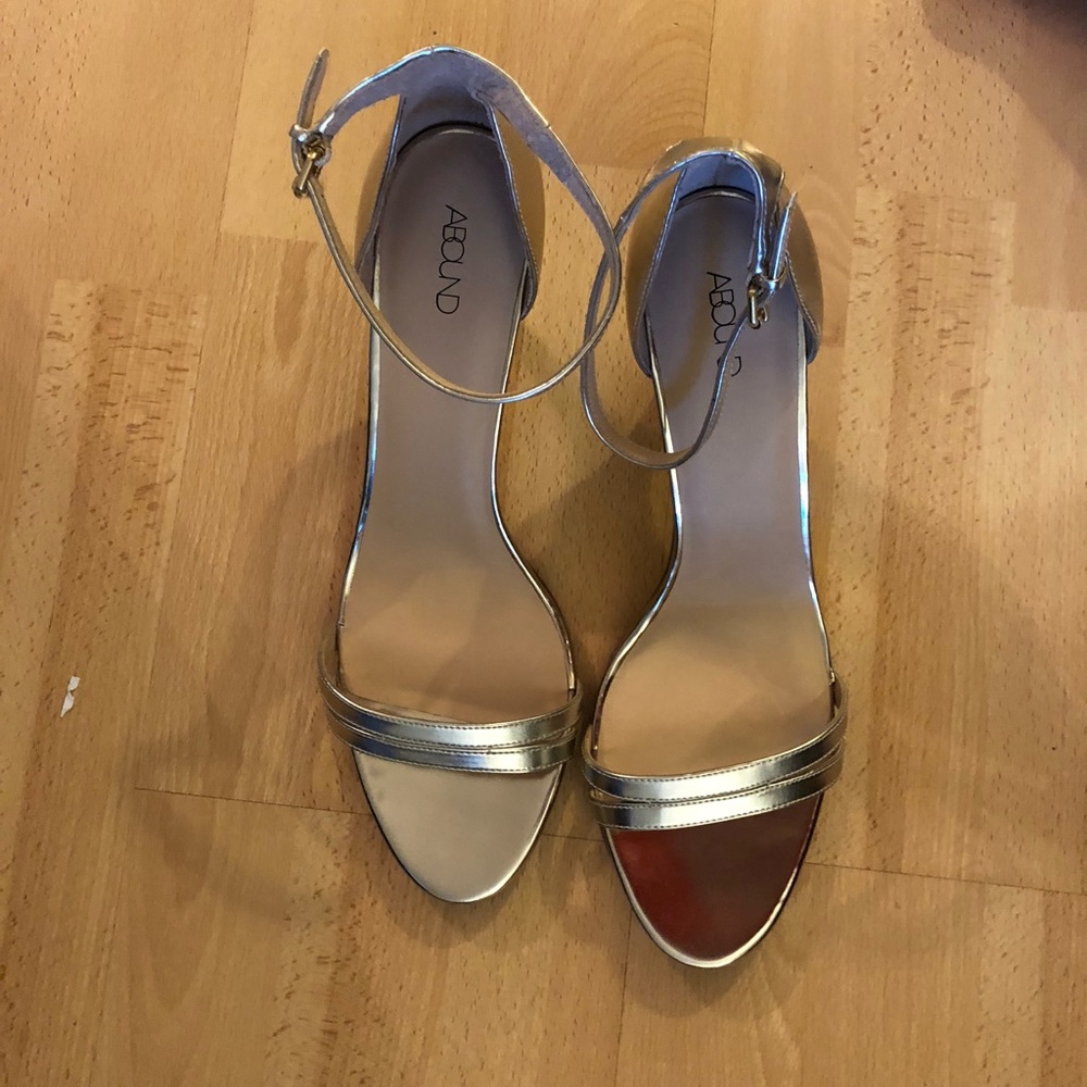 Gold strappy heels size 13M